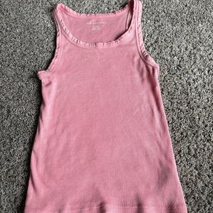 American Eagle Outfitters Blush Ribbed Tank Top